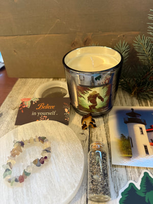 PNW Hidden Big Foot Candle Treasure Box 2502