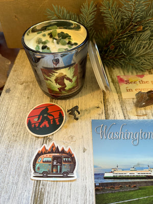 PNW Hidden Big Foot Candle Treasure Box 2507