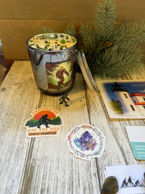 PNW Hidden Big Foot Candles Treasure Box 2508