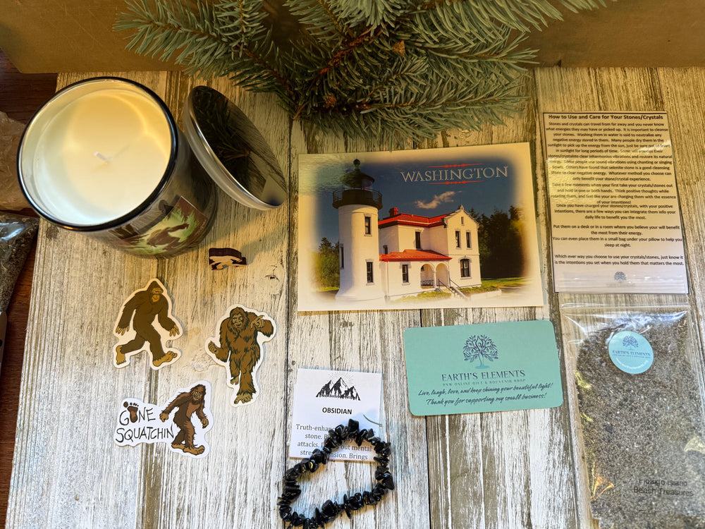 PNW Hidden Big Foot Candle Treasure Box 2510