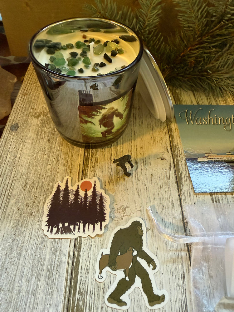 PNW Hidden Big Foot Candle Treasure Box 2511